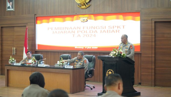 Pembukaan Rakernis Fungsi Sentra Pelayanan Kepolisian Terpadu (SPKT) Polda Jabar dan Jajaran Tahun 2024