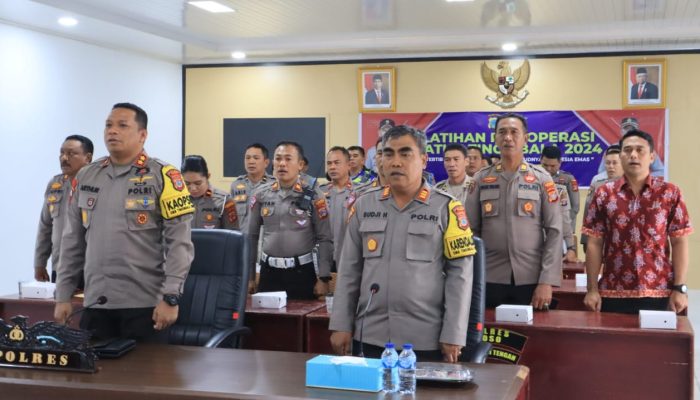 Polres Poso Ikuti Latpraops Operasi Patuh Tinombala 2024 Melalui Zoom Meeting