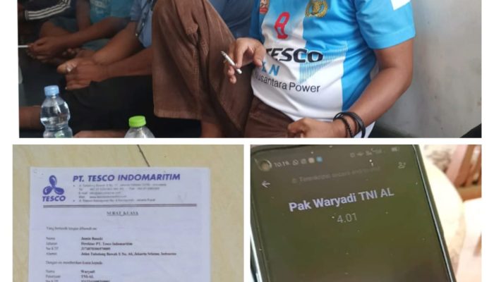 Waryadi Anggota TNI AL Aktif (Kuasa PT Tesco Indomaritim) dari Koperasi TNI AL, Tanggul Irigasi Di Jual Ke PT Tesco ” Yaa.. Bisa Juga