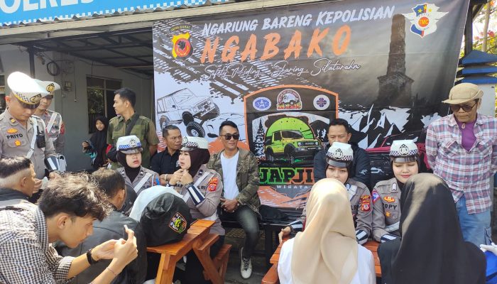 Polres Garut Gelar Operasi Patuh Lodaya Bagikan Helm dan Edukasi Lalu Lintas