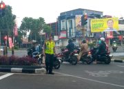 Berikan Pelayanan Kepada Masyarakat, Personil Polsek Lengkong Laksanakan Kegiatan Gatur Pagi