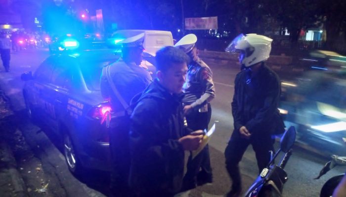 Polsek Cidadap Gelar KRYD Malam Sabtu, Antisipasi Kriminalitas Laksanakan Operasi Kepolisian