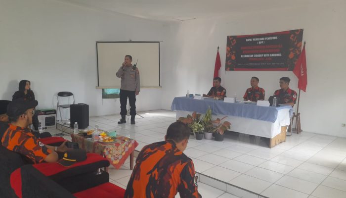 Kanit Binmas Polsek Cidadap Polrestabes Bandung, Hadir Dalam Acara Pemilihan Ketua Ranting Pemuda Pancasila Tingkat Kelurahan Hegarmanah Cidadap