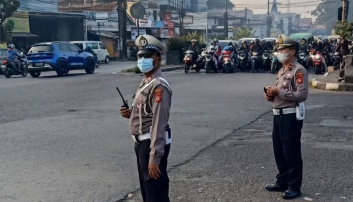 Unit Lantas Polsek Astanaanyar Gelar Gatur Lalulintas Pagi, Cipta Kamaeltibcarlantas Kondusif