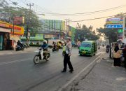 Unit lantas Polsek Babakan Ciparay laksanakan giat gatur pagi