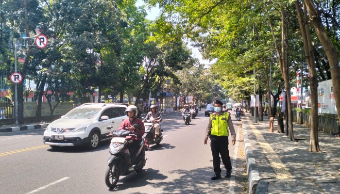 Unit Samapta Polsek Cibeunying Kidul giat gatur Siang