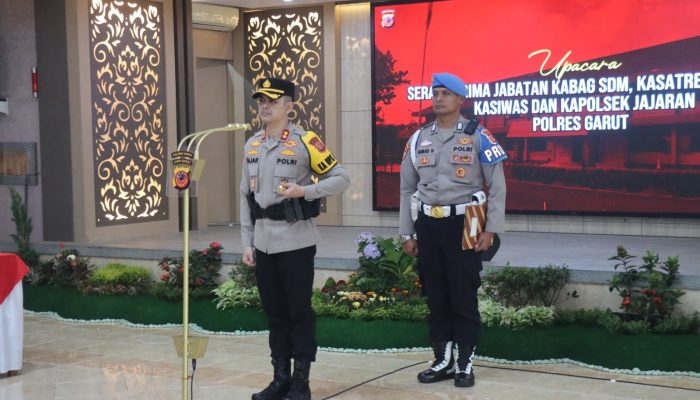 Kapolres Garut Pimpin Upacara Sertijab