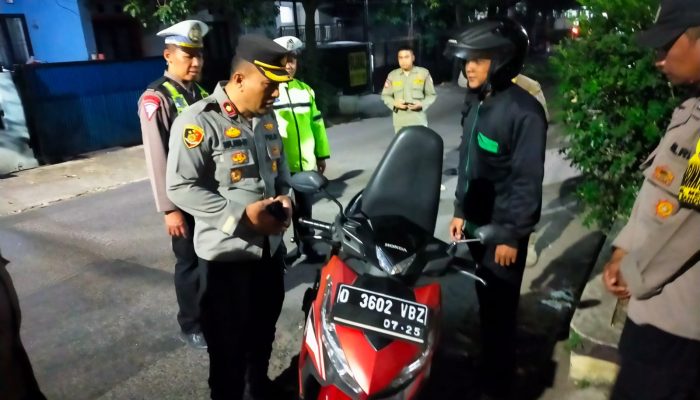 Antisipasi Knalpot yang tidak sesuai dengan spesifikasi teknis,Polsek Bandung kidul Gelar Operasi