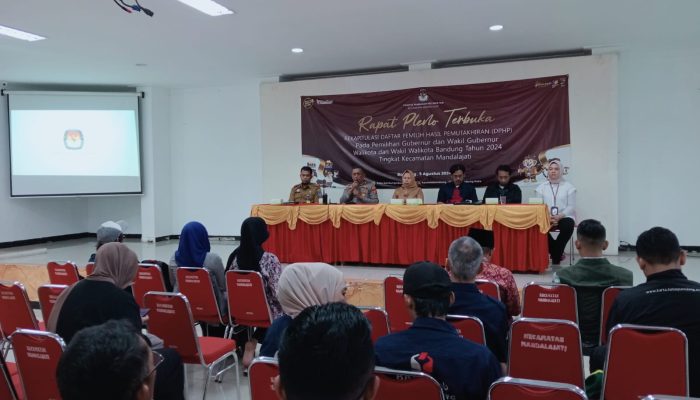 Kapolsek Antapani Hadiri Rapat Pleno Terbuka Rekapitulasi Daftar Pemilih Tingkat Kecamatan Mandalajati