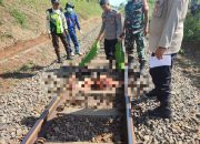 Polsek Cibatu Evakuasi Korban Kecelakaan Kereta Api