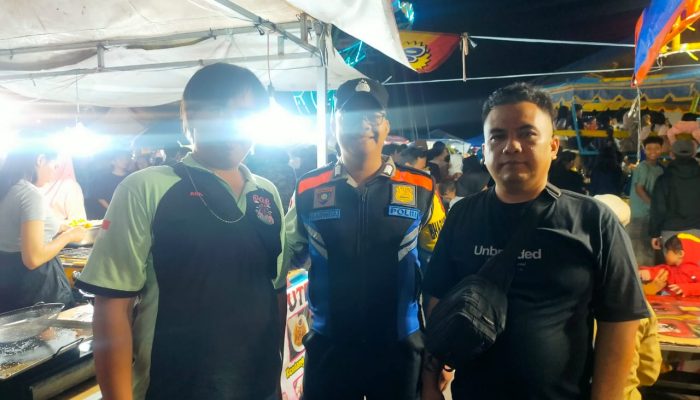 Bhabinkamtibmas Polsek Bandung Kidul Monitoring Giat Pasar Malam di Wilayah Binaannya