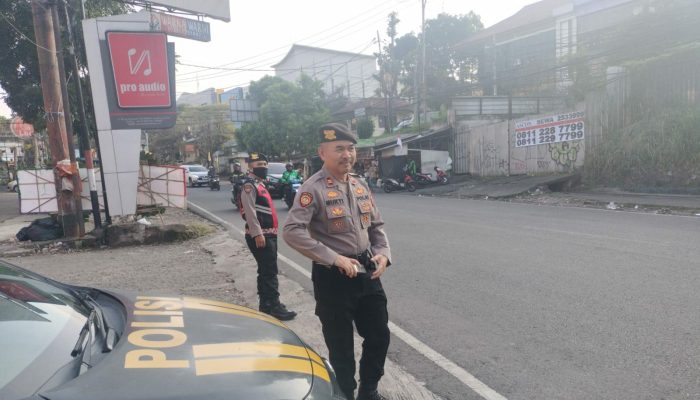 Patroli Sore, QR Samapta Polsek Sukajadi Polrestabes Bandung Antisipasi Curat, Curas dan Curanmor Serta Kemacetan Arus Lalin