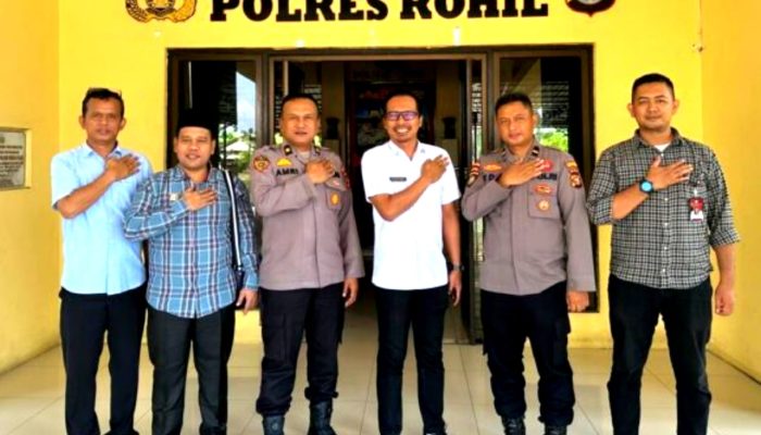 Polres Rohil Terima Audiensi Dari Komisi Penyiaran Indonesia Daerah Riau