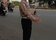 Unit Lantas Polsek Panyileukan laksanakan Pengaturan Lalulintas Sore Hari