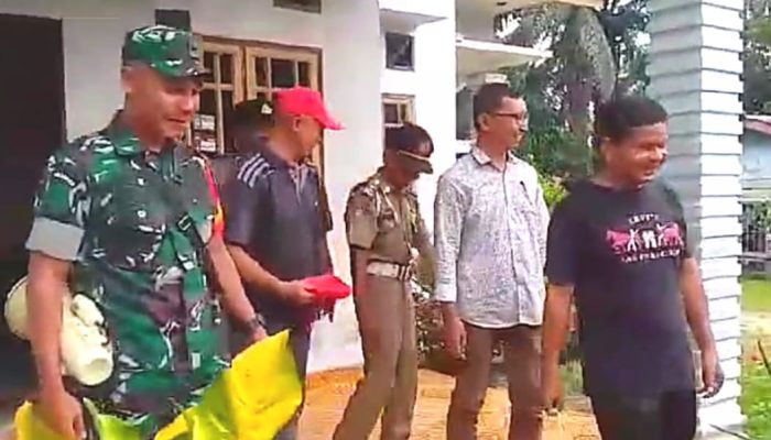 Jelang HUT RI Ke-79, Datuk Penghulu Bagan Batu Bersama Upika Himbau Masyarakat Pasang Bendera Didepan Rumah