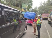 Satlantas Polres Garut Amankan 9 Kendaraan Travel Ilegal
