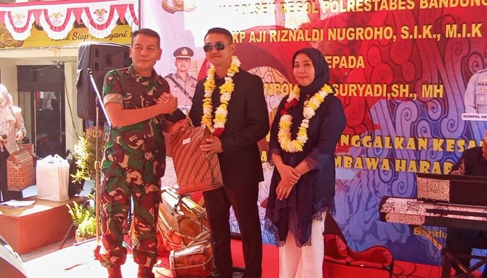 Wujud Penghormatan, Polsek Regol Gelar Pisah Sambut kapolsek Lama dan Kapolsek Baru