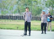 Polresta Bandung Menerjunkan Ribuan Personil Gabungan Pada Pembukaan Pertandingan Sepakbola BRI Liga 1 di Stadion Si Jalak Harupat