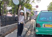 Jajaran Unit Lalulintas Polsek Cibeunying kidul Lakukan Giat Pengaturan Arus Lalulintas Siang Hari