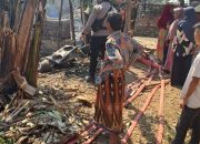 Polsek Limbangan Cek TKP Kebakaran Rumah