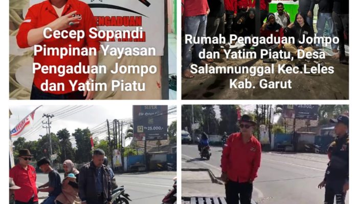 Cecep Sopandi Pimpinan 33 (Kukuh, Kuat, Keras) Giat Serah Terima Rumah Pengaduan Jompo dan Anak Yatim, dan Renovasi Besi Penghubung Jalan