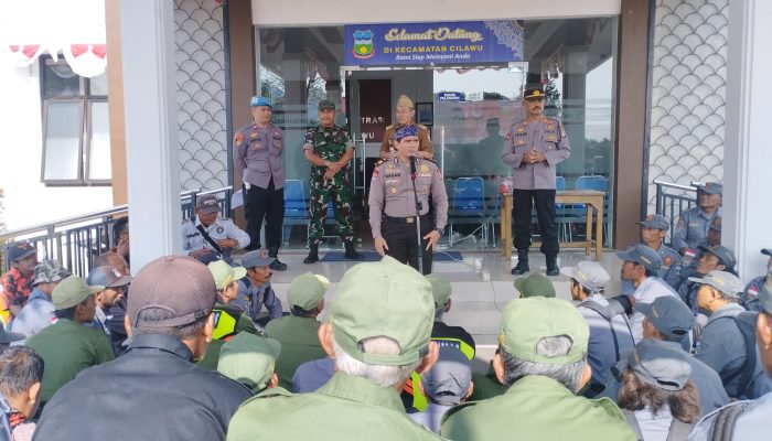 Jelang HUT RI ke 79, Kapolsek Cilawu Berikan Pembekalan