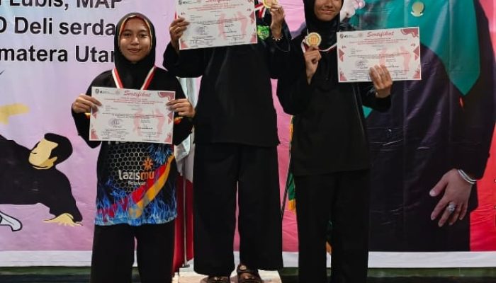 Atlet Kelahiran Rohil Sukses Pertahankan Gelar Juara 1 Pencak Silat Oven Turnamen Di Sumut