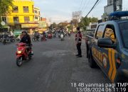 Strong Poin Jajaran Samapta Polsek Cibeunying Kaler Laksanakan Giat Yanmas pagi