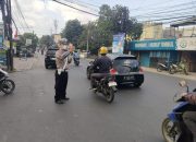 Jaga Kamseltibcarlantas Sore, Unit Lantas Polsek Babakan Ciparay Gelar Kegiatan