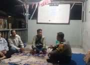 Bhabinkamtibmas melakukan Door to Door System ke Warga di wilayah hukum Polsek Bojongloa kidul