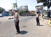 Antisipasi ganguankamtimas dijalan raya pada siang hari unit samapta