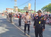 Polsek Pameungpeuk Lakukan Pengamanan Karnaval HUT RI ke 79