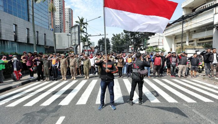 Tak Mau Kalah, Simpang Lima Asia Afrika Bandung Khidmat Sisihkan Waktu Tiga Menit Untuk Indonesia