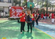 Bhabinkamtibmas kelurahan Margasari melaksanakan kegiatan monitoring kegiatan 17 agustusan di wilayah hukum Polsek Buah Batu