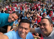 Senam Gemoy Di Lebak Dihadiri Andra-Dimyati Pasangan Bacagub Banten