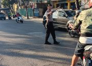 Kanit Samapta Polsek Antapani Pimpin Pengaturan Lalulintas Pagi Hari