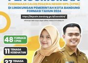 Pemkot Bandung Buka Lowongan CPNS 2024 untuk 48 Formasi Jabatan