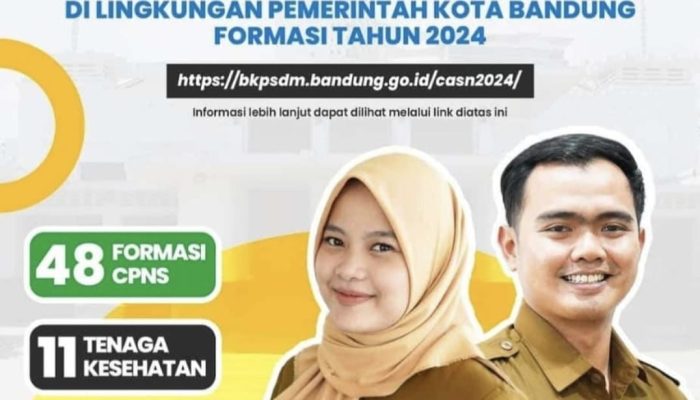 Pemkot Bandung Buka Lowongan CPNS 2024 untuk 48 Formasi Jabatan