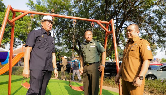 Pj. Walikota Cimahi Resmikan Taman Adiraga dan  Taman Segitiga Sriwijaya