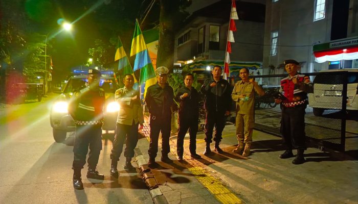 Pawas Polsek Sukajadi Polrestabes Bandung Pimpin Patroli Rutin Malam Hari Pantau Jalur