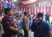 Kapolsek Cicendo Polrestabes Bandung Pimpinan Pengamanan dan Monitoring Pembukaan Voley Tournament Kapolri Cup