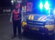 Unit Patroli Samapta Polsek Cidadap Gelar Blue Light Patrol