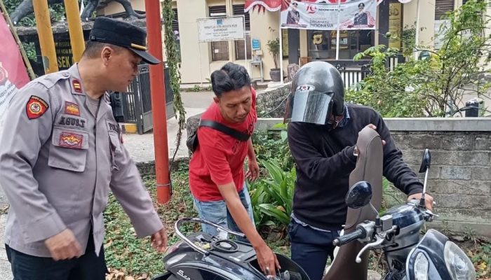 Polsek Cidadap Gelar Operasi Razia, Antisipasi Peserta Unras Yang Membawa Sajam, Bom Molotov, dan Obat Obatan Terlarang