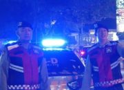 Jaga Kondusifitas, Unit Patroli 18.4.D Polsek Cicendo Polrestabes Bandung Laksanakan Bandung Lautan Biru