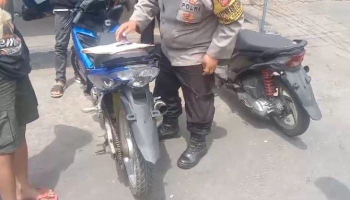 Polsek Wanaraja Kembali Gelar Penertiban Knalpot Tidak Sesuai Spesifikasi Teknis