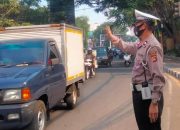 Unit Lantas Polsek Cicendo Polrestabes Bandung Cegah Kerawanan Lalulintas di Pos Rajiman