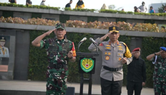 Apel Gelar Pasukan Dalam Rangka Kunjungan Kerja Presiden RI di wilayah Kota Bandung