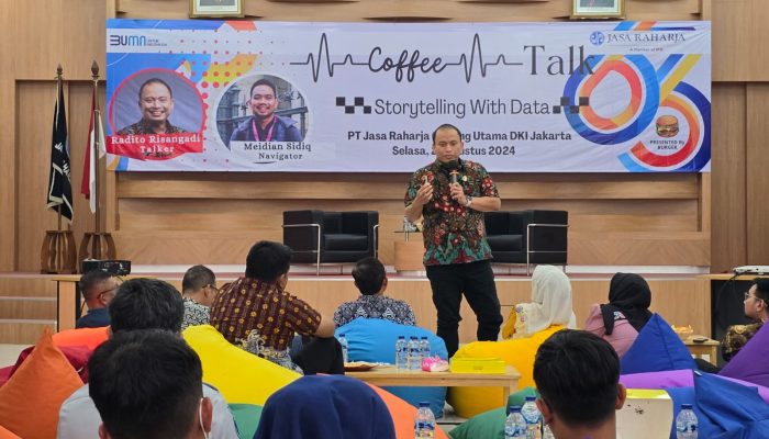 Jasa Raharja Cabang Utama DKI Jakarta Gelar Coffee Talk: Storytelling with Data