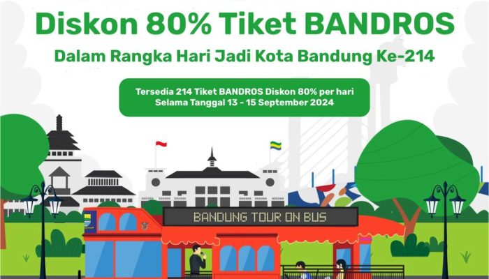 HJKB 214: Pemkota Bandung Beri Diskon Spesial 80 Persen Tiket Bandros