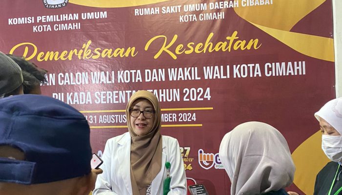 RSUD Cibabat Periksa Kesehatan Bakal Calon Wali Kota dan Wali Kota Cimahi 